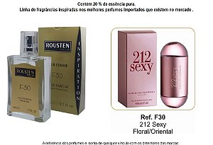 PERFUME F30 FEMININO INSPIRAÇÃO 212 SEXY