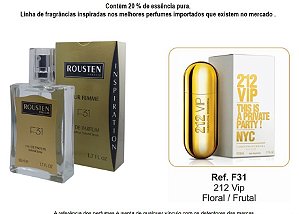 PERFUME F31 FEMININO INSPIRAÇÃO 212 VIP