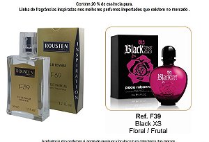 PERFUME F39 FEMININO INSPIRAÇÃO BLACK XS