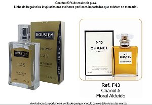 PERFUME F43 FEMININO INSPIRAÇÃO CHANEL 5