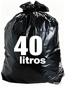 Saco de Lixo 40 Litros Micra 12 Fd C/ 100