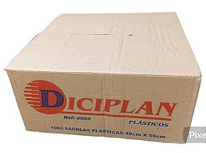 Sacola Branca Diciplan 49cmx59cm (6,40) Cx C/ 1000
