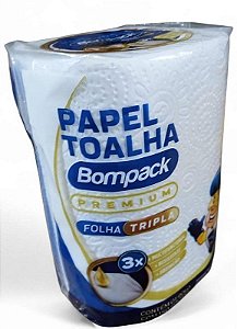 Papel Toalha Bompack Folha Tripla