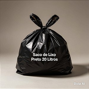 Saco de Lixo 20 Litros Micra 0,08 Fd C/100 Und