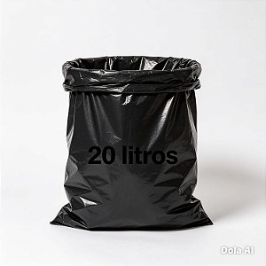 Saco de Lixo 20 Litros Micra 0,08 Fd C/100 Und