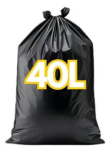 Saco de Lixo 40 Litros M 0,08 Fd C/100 Und