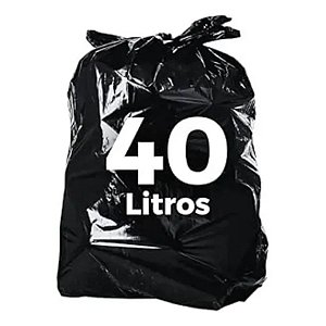 Saco de Lixo 40 Litros M 0,10 Fd C/100 Und