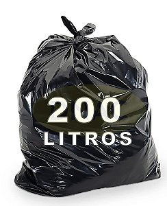 Saco de Lixo 200 Lt Micra 0,10 Fd C/100 Und