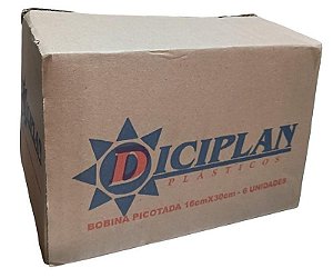 Bobina Picotada 16x30 1lt Kg Peso 2,580kg Cx C/6