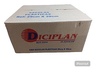 Sacola Branca Diciplan 29cm X 39cm 1,90 Cx C/ 1000