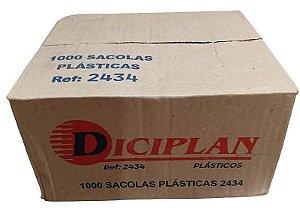 Sacola Branca Diciplan 24cmx34cm Cx C/ 1000 (1,40)