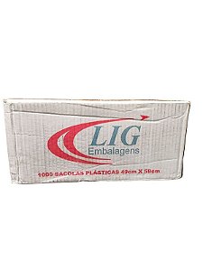 Sacola Branca Lig 49x59 Cx C/ 1000 (5,0)