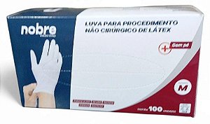 Luva Látex C/ Pó (m) com Anvisa Cx C/ 100