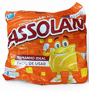Lã de Aço Assolan Pct C/ 8
