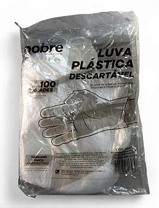 Luva Plastica Descartavel Tam Un Pct C/ 100