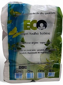 Papel Toalha Bobina Ecop 32 Gr Fd C/6 20x200 Mts
