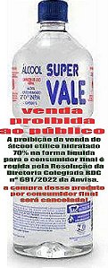 Alcool Hidratado Super Vale 70% 1 Litro