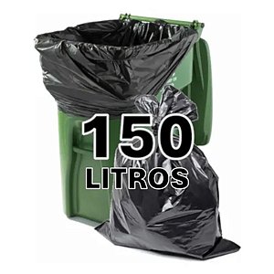 Saco de Lixo 150 Litros M 0,10 Fd C/50 Un