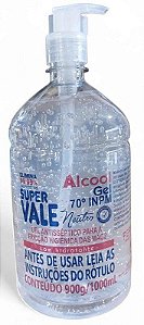 Alcool em Gel 70 Super Vale 900gr/1000ml V Pump