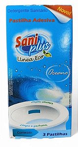 Pastilha Adesiva Oceano Saniplus C/ 3