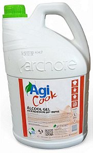 Agicook Alcool Gel Acendedor 80º Inpm - 4,3kg