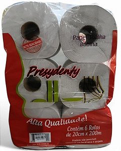 Papel Toalha Bobina Lux 20x200m 26g Presy Emb Verm
