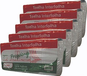 Papel Toalha Interf Luxo 100%c Presyd 5fd C/1000 V