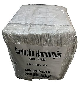 Cartucho Hamburgao 13x15x6cm C/500un