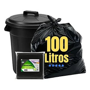 Saco de Lixo 100 Litros M 0,12 Fd C/50 Un