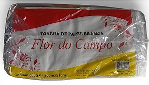 Papel Toalha Branco Rec Flor do Campo C/500 Gr