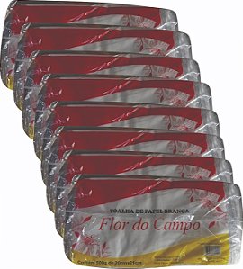 Papel Toalha Branco Rec Flor do Campo 8fd C/500 Gr