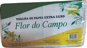 Papel Toalha Interf Ext Lx 100%cel Flor Fd C/500gr