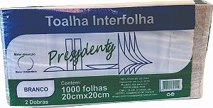 Papel Toalha Branco Rec Presy C/1000 Fls