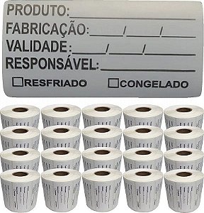Etiqueta de Val Bopp C/20 RL 60x30 Rolo com 30 MTS