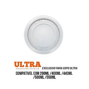 Tampa S/ Furo P/ Copos Ultra C/ 50 Un