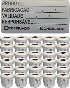 Etiqueta de Val Bopp C/30 RL  60x30 com 30 MTS