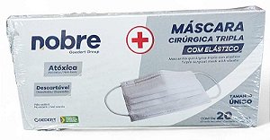 Mascara Cirurgica Tripla com Elastico (cx C/20 Un)