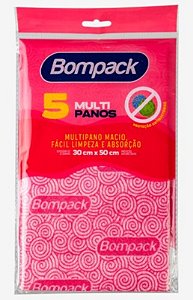 Pano Bompack Plus Limp. Leve Rosa 30x50 C/5