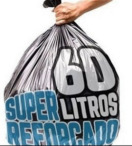 Saco de Lixo 60 Litros M 0,12 Fd C/100 Und