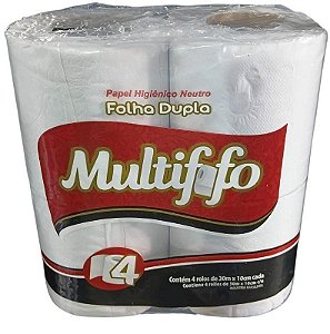 Papel Hig.multifofo 4 Rolos 30 M Folha Dupla
