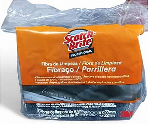 Fibra de Limpeza Scotch Brite Fibraço Pct C/ 5