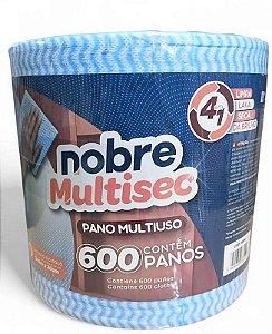 Pano Multiuso Nobre 20cmx240m C/600 Panos Azul