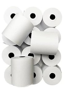 Bobina Papel 1 Via 57x30 Mts Branca C/30 Un Calc.