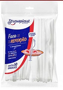 Faca Straw/159 Refeicao/branca C/50un