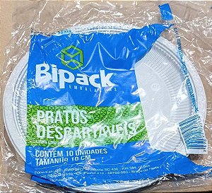Pr- 018 Prato Medio 18 Cm Branco Fd C/10 Un