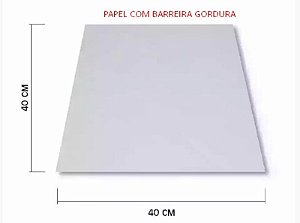 Papel de Embrulho B.g. Liso 40x40cm C/ 500un Branc
