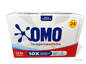 Sabao em Po Omo 1,6kg Po Lavagem Perfeita