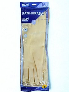 Luva de Limpeza Ranhurada Volk Par Tam M