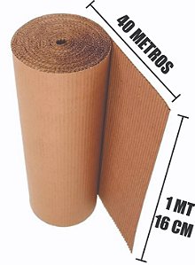 Bobina de Papelao Ondulado 1,16 X 40 Mts