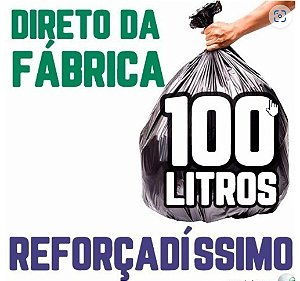 Saco de Lixo 100 Lt M 0,18 Extra Reforc Fd C/50 Un